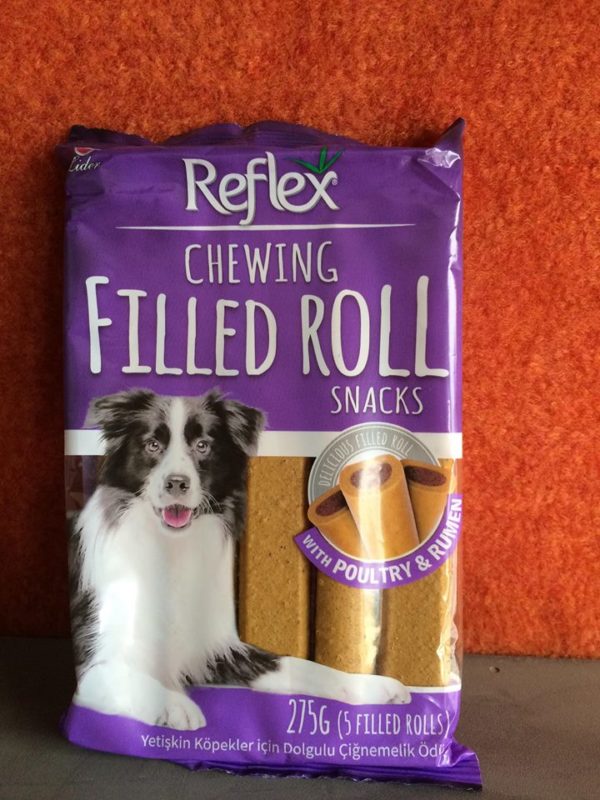 Reflex chewing Filled roll SNACKS-Poultry and Rumen