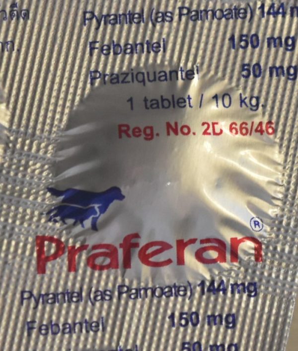 Praferan Deworming Tablets for Cat n Dogs